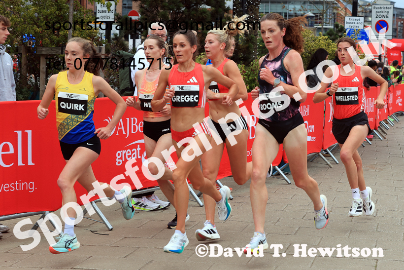 Elite Womens 5k, AJ Bell Great North 5k. Photo: David T. Hewitson/Sports for All Pics